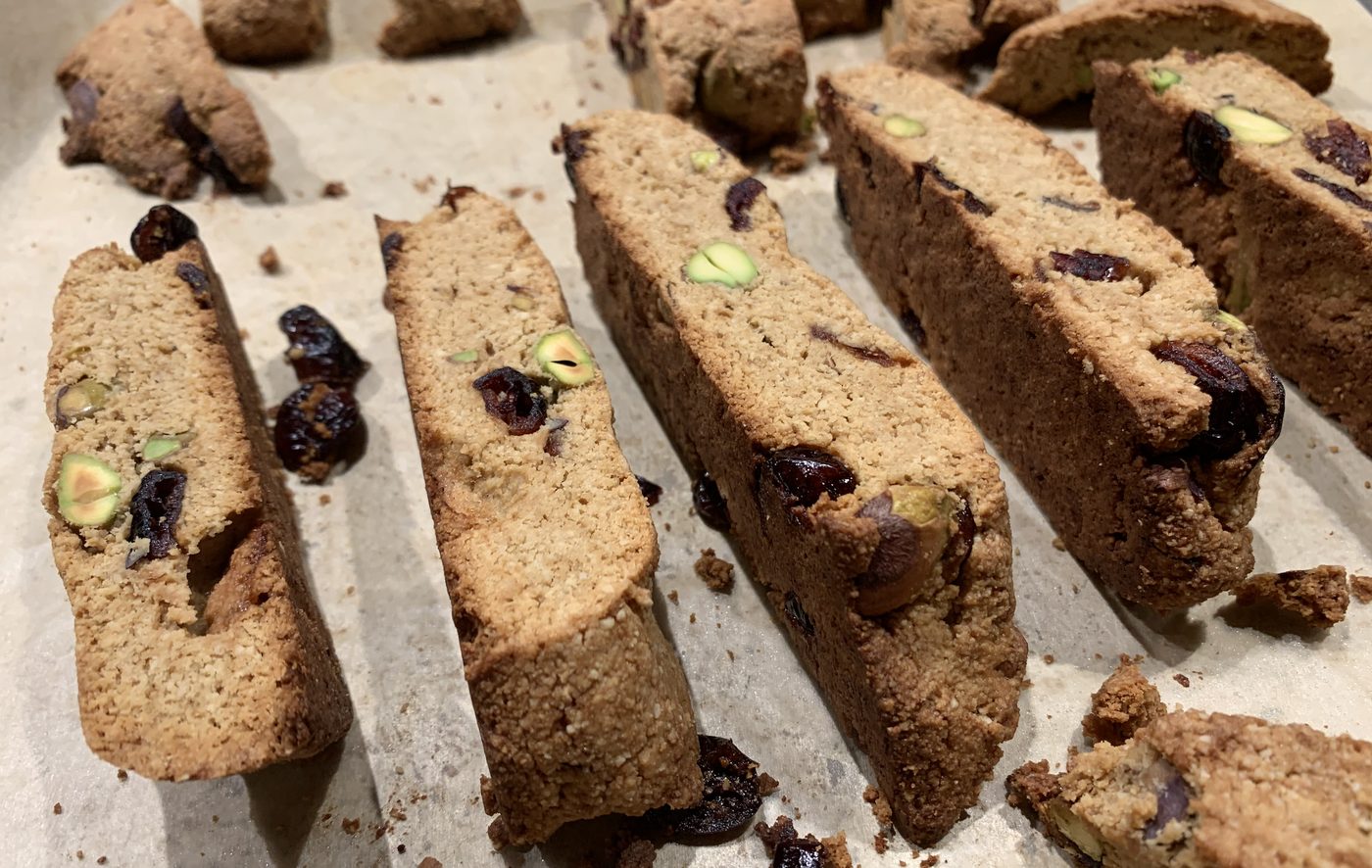 Almond Biscotti — Fennel and Cranberry