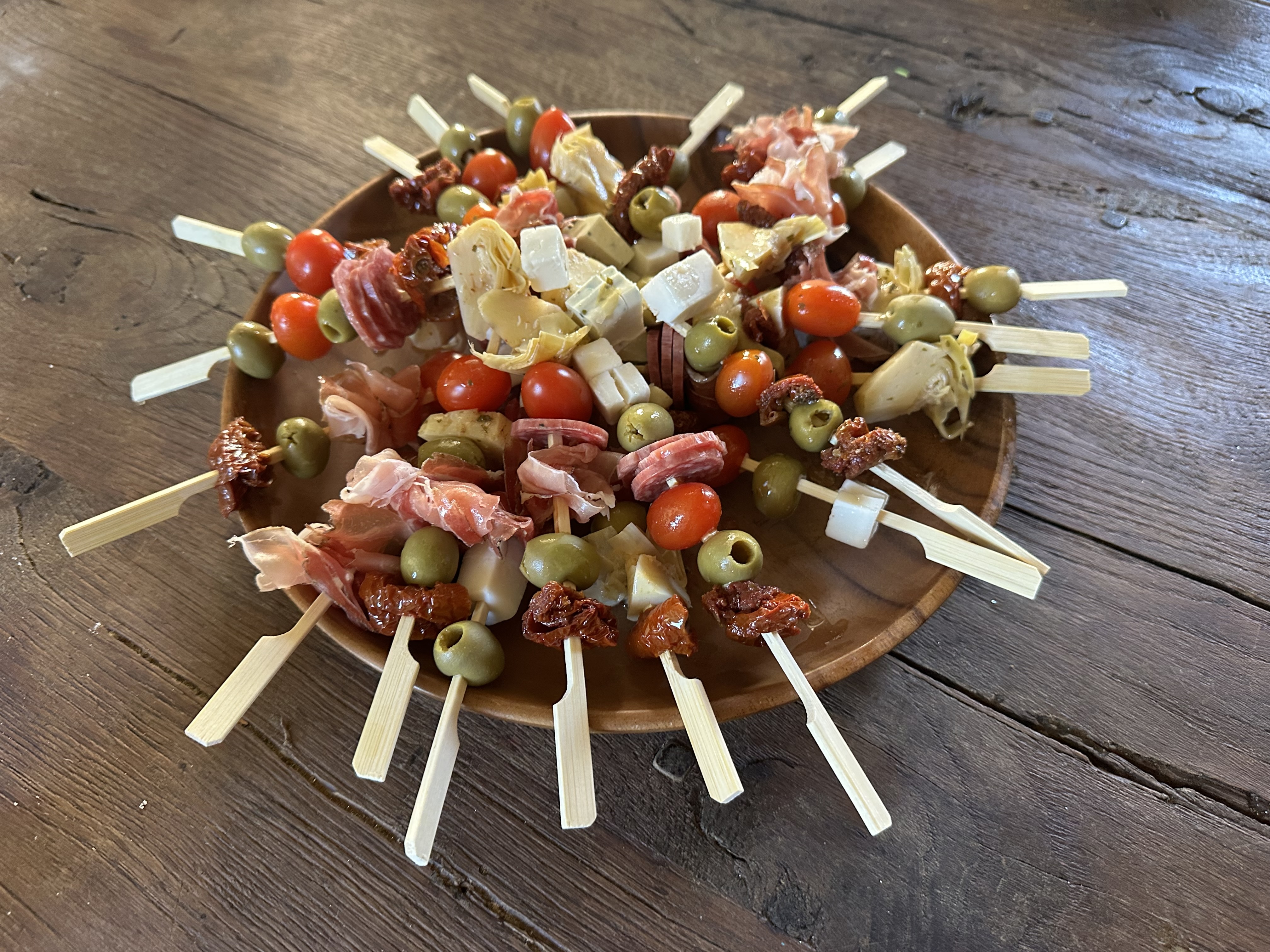 Antipasto Skewers — step 1
