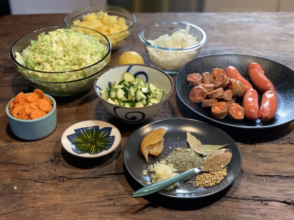 Caldo Verde — step 1