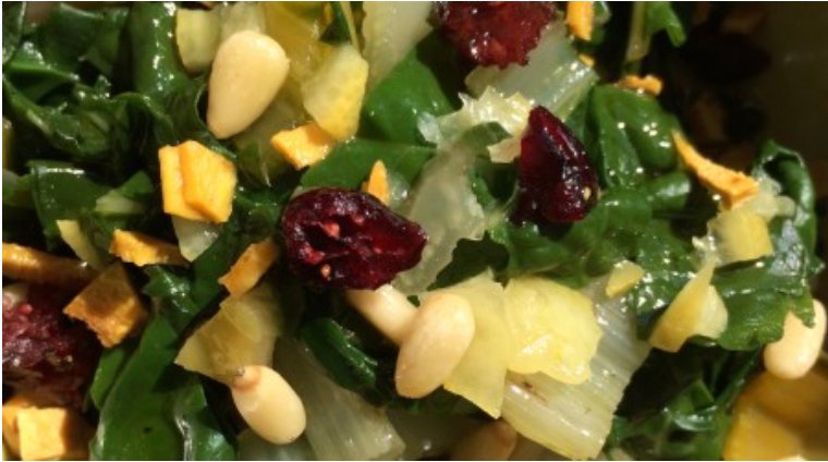 Chard with Apple & Orange