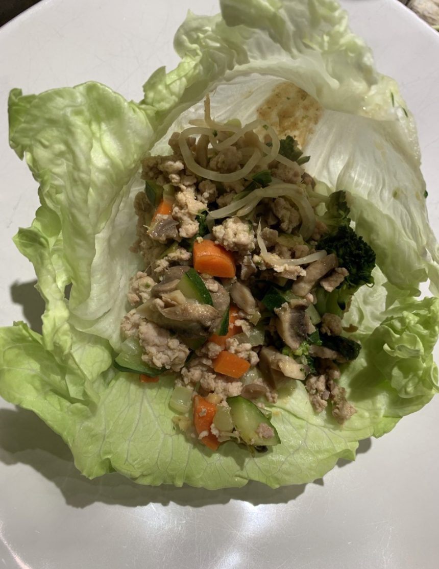 Five Spice Duck Lettuce Rolls