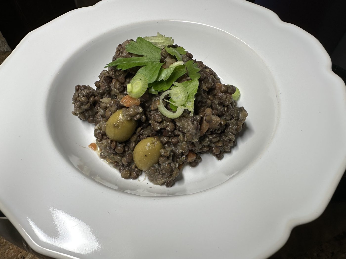 French Lentils with Smoked Duck