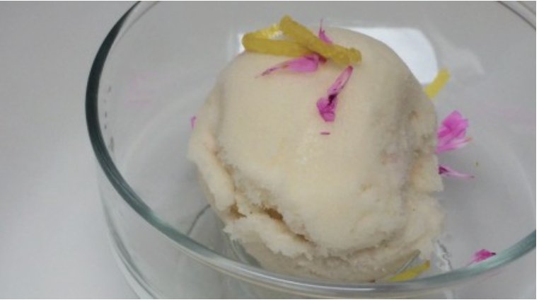 Lemon Rose Geranium Sorbet