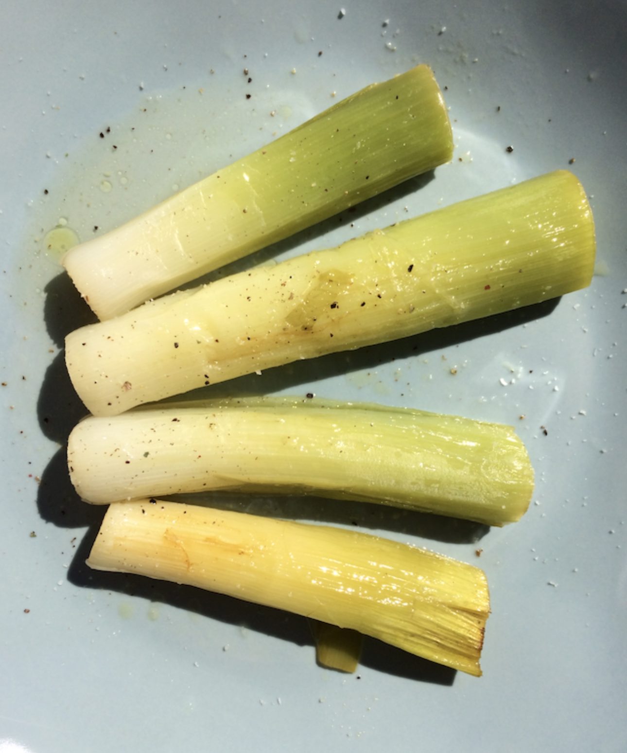 Oven Poached Leeks