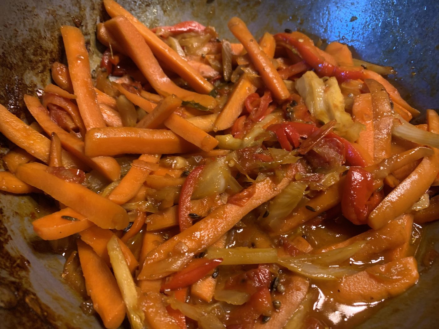Sweet Ginger Stir Fried Carrots