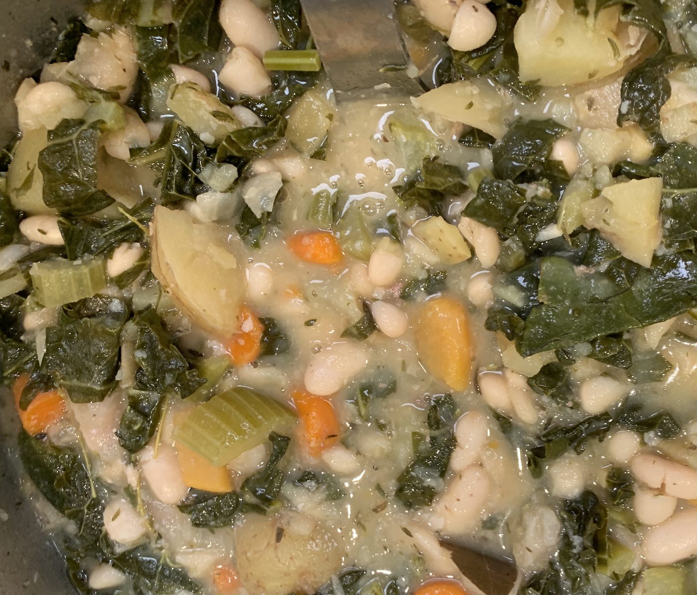 White Bean, Kale and Sausage Soup