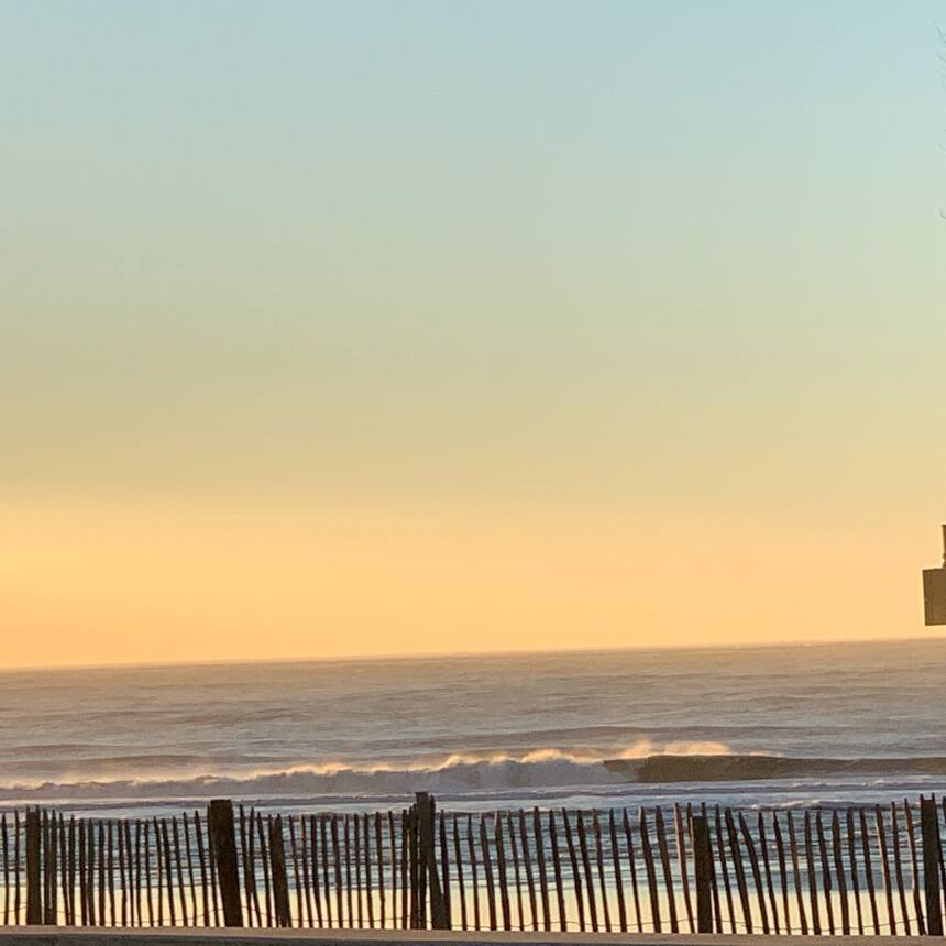 Just in time for sunset.