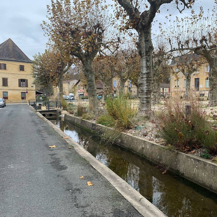 The village of Lallind.  An old canal and disused canal port, feed a series of m