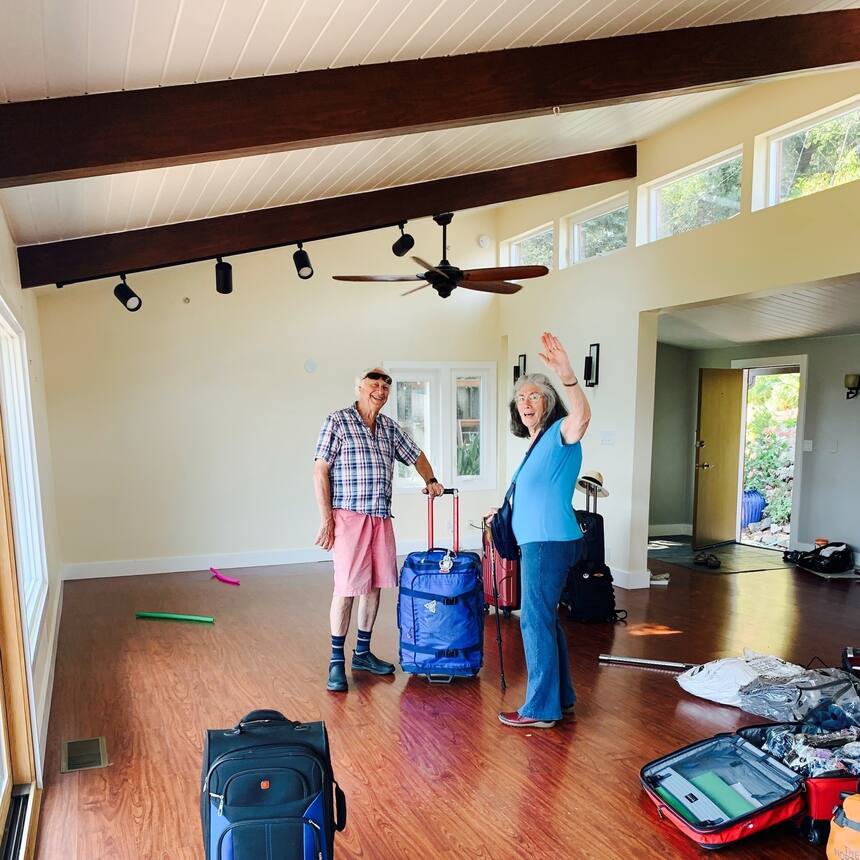 Bye to the house.