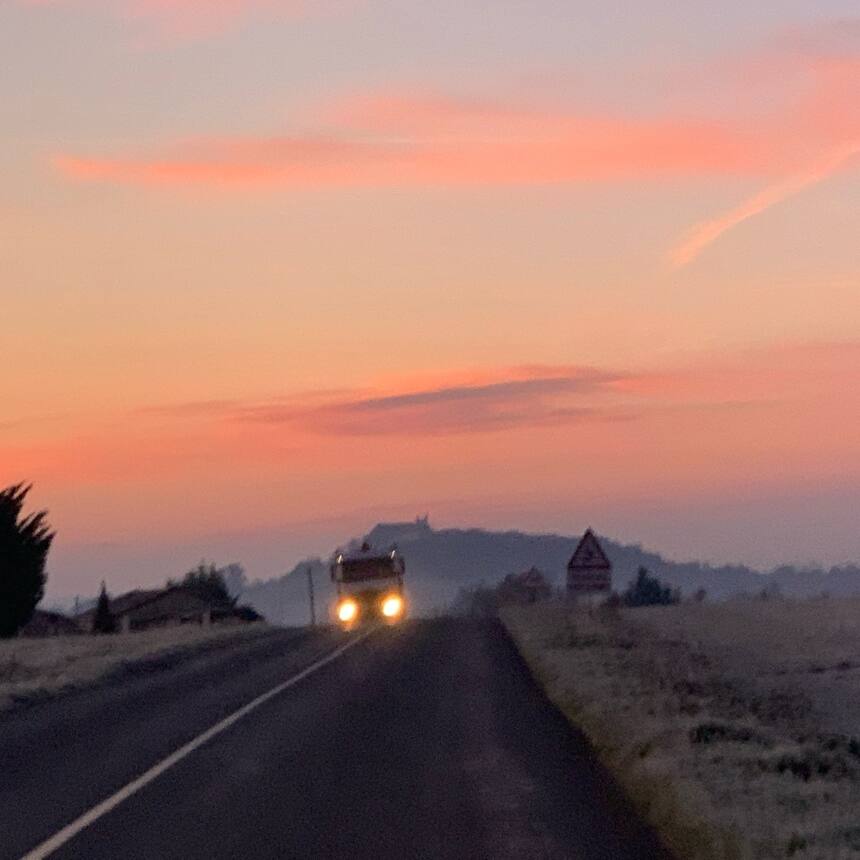 A few pics on the way to Toulouse this am. We felt like intrepid explorers ventu