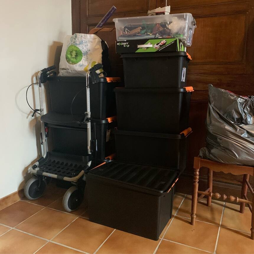 The amount of stuff we have accumulated in 6 months is staggering.
Tomorrow we l