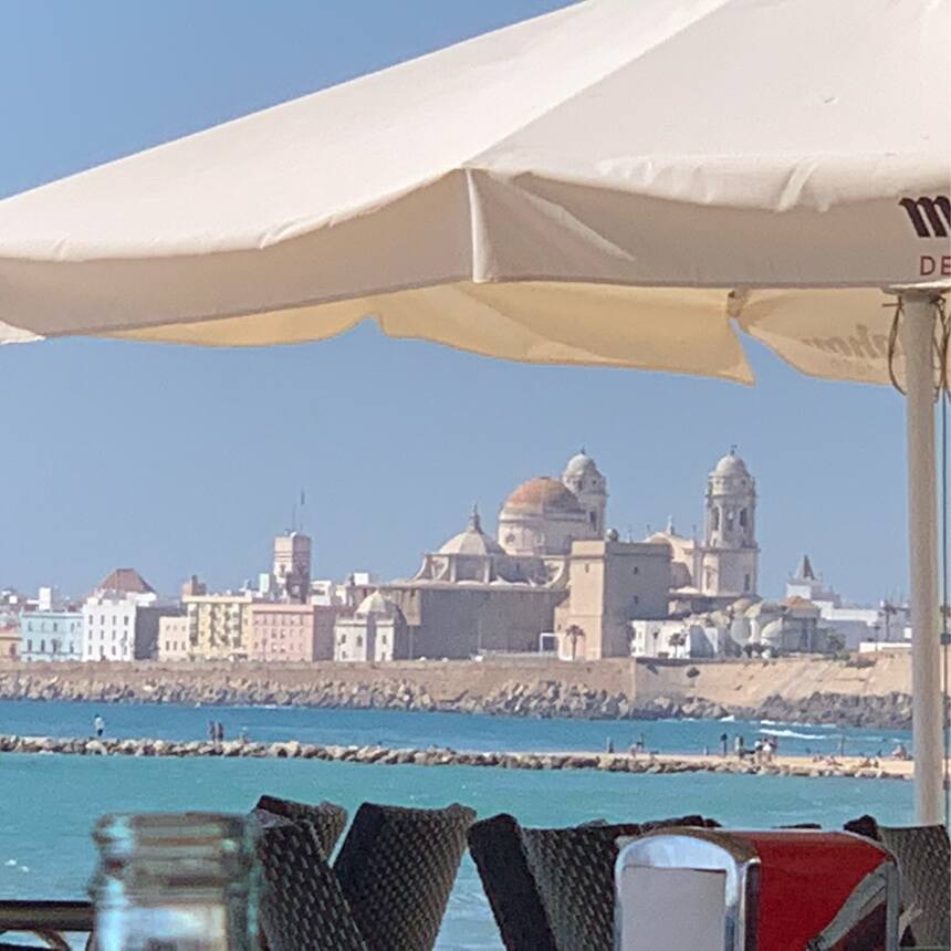 Cadiz is an ancient port town about an hour west of Gibraltar. It sits on a narr