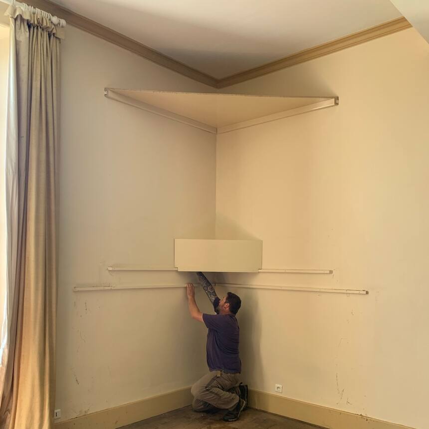 Then… finally, and very belatedly the mattresses were delivered!!! Yay! So we di
