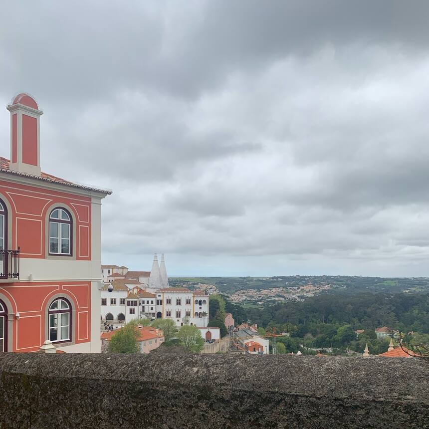 Sintra: A half hour west of Lisbon, there is a hilly neighborhood with views of 