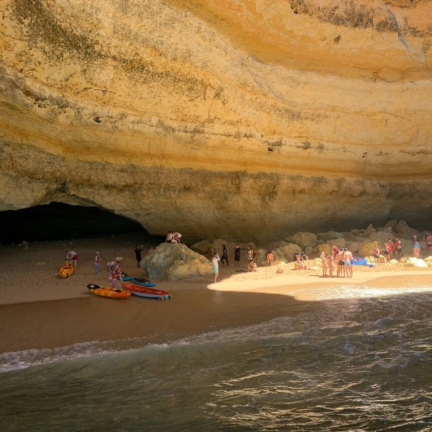We took a fun speedboat tour along the magical coastline of this part of the Alg