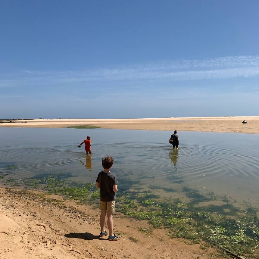 One of the loveliest European beaches I have ever encountered.  45 mins east of 