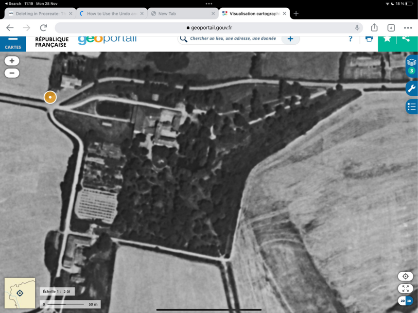 Don found this amazing 1950s arial photo of the property: Long since forgotten r