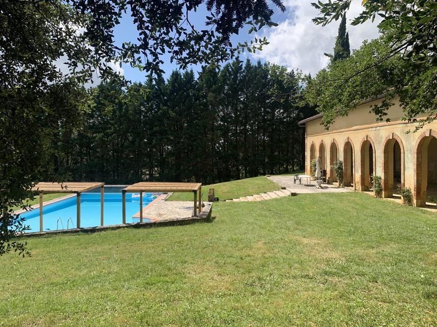 New gazebos for the pool.