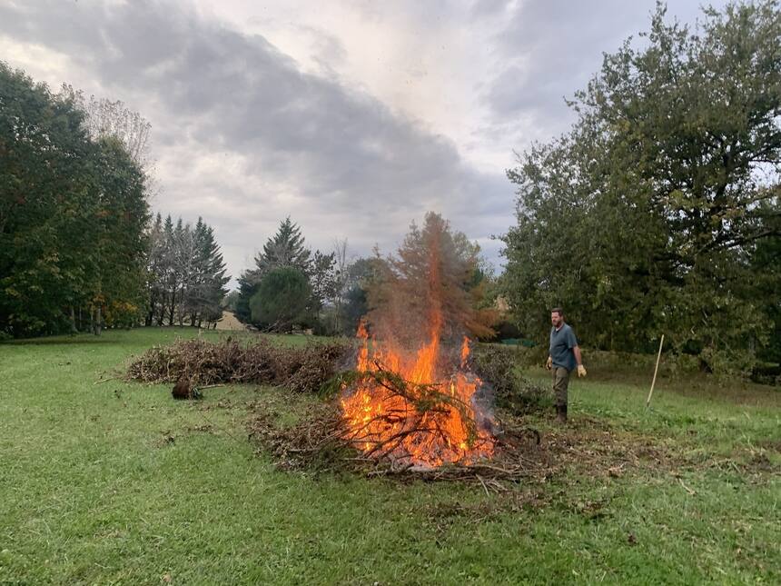Our burn pile is huge. We have been waiting for that perfect weather to pull the