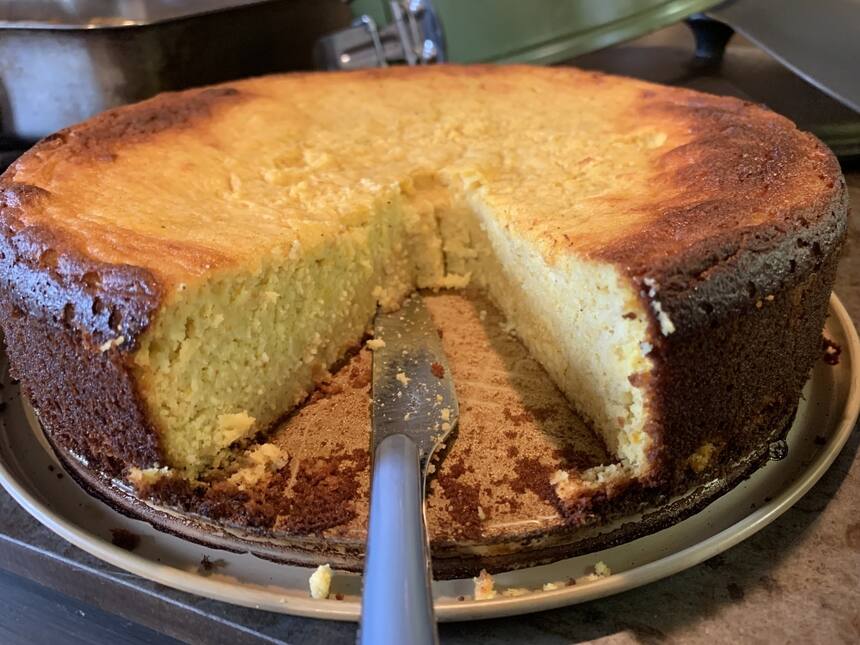 Orange cake continued
Preheat oven 150c
After liquidizing the orange
Beat eggs a