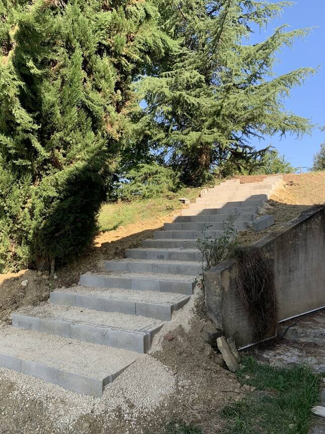 The stairs are almost finished.