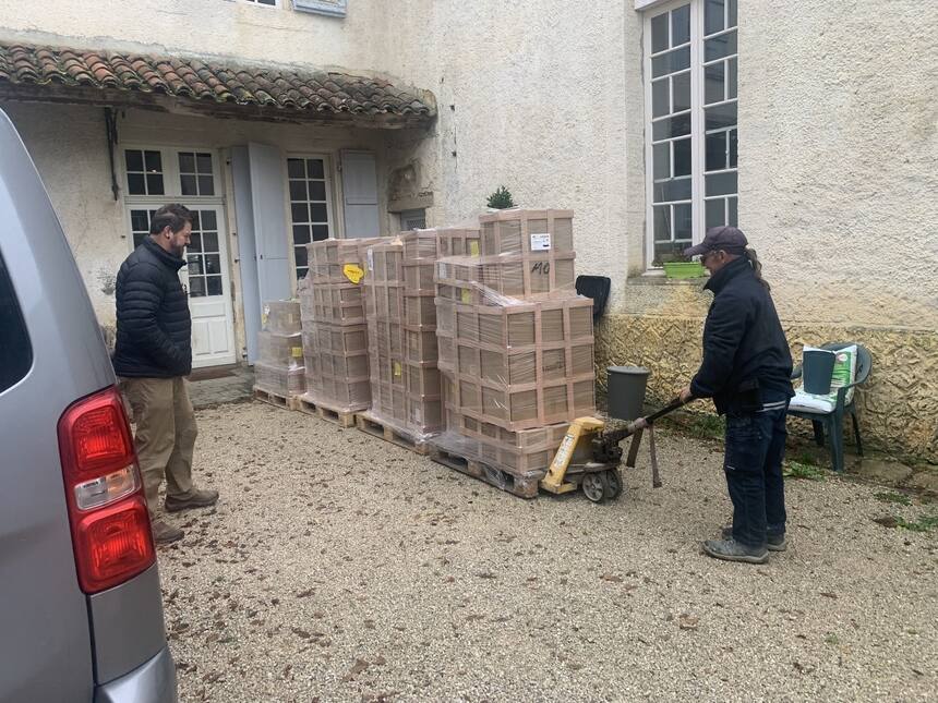 Our shipment of light fittings finally arrived today. It took 2 years of design,