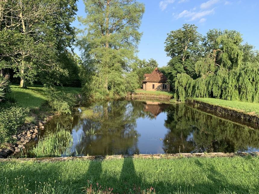 The ponds are fuller than we have ever seen them!  It’s gorgeous. I wish it coul