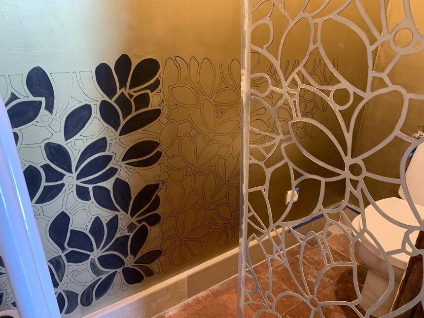Next, the downstairs loo!