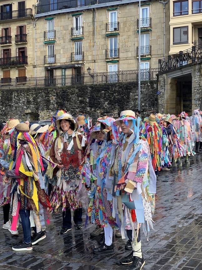Carnival in San Sebastián this weekend. It is a combination of Halloween, Bay to