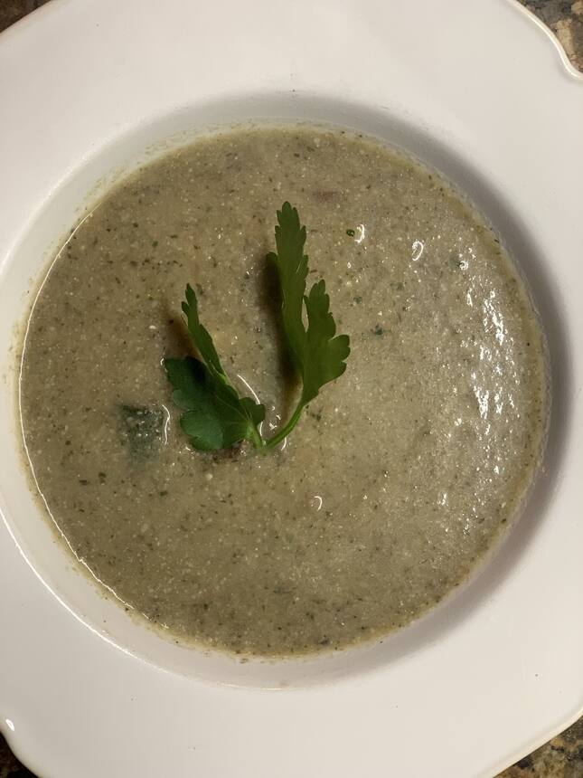 Mushroom soup.